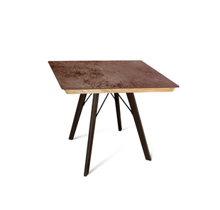 Керамический кухонный стол SHT-TU9/ТT8 60/60 (венге/прозрачный лак/коричневая сепия) в Глазове