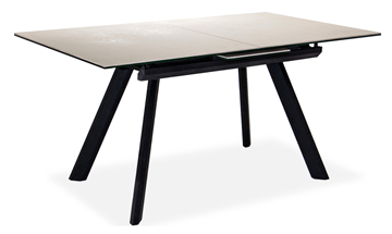 Кухонный стол раскладной Бордо 2CQ 160х90 (Oxide Avorio/Графит) в Глазове