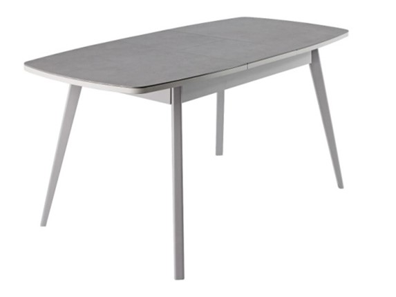 Кухонный стол раскладной Артктур, Керамика, grigio серый, 51 диагональные массив серый в Сарапуле - изображение