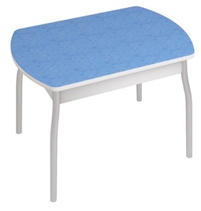 Обеденный стол Орфей-6, Синие цветы в Глазове