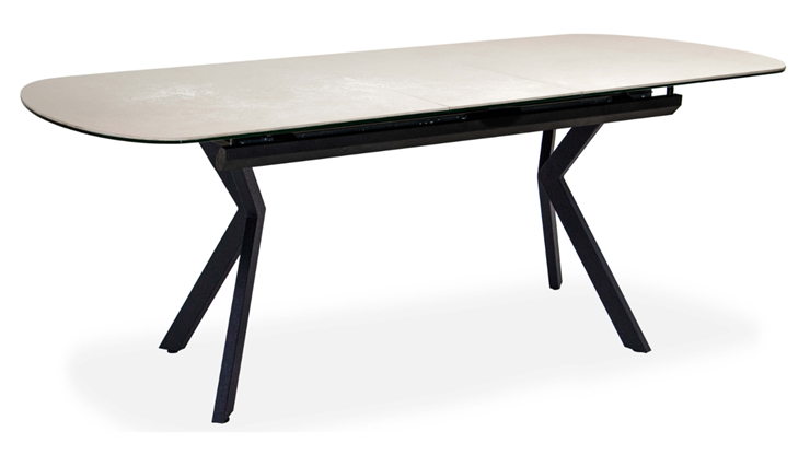 Обеденный раздвижной стол Шамони 3CX 180х95 (Oxide Avorio/Графит) в Глазове - изображение 1