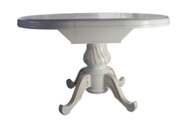 Кухонный стол раскладной Ф-100(130), на одной ножке, (стандартная покраска) в Сарапуле - предосмотр 2