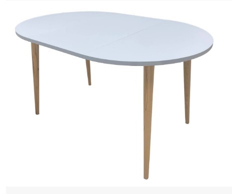 Кухонный раздвижной круглый стол Серый камень 90*90 см ЛДСП в Ижевске - изображение 7