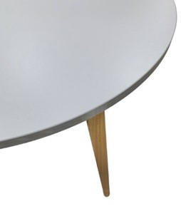 Кухонный раздвижной круглый стол Серый камень 90*90 см ЛДСП в Ижевске - предосмотр 8