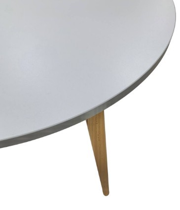 Кухонный раздвижной круглый стол Серый камень 90*90 см ЛДСП в Ижевске - изображение 8