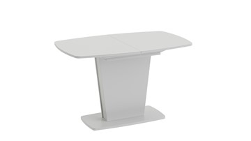 Стеклянный обеденный стол Честер тип 2, цвет Белый/Стекло белый глянец в Сарапуле