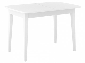 Раздвижной стол Dikline M120 Белый/стекло белое сатин/ножки MM белые в Сарапуле