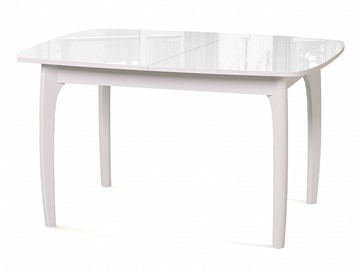 Раздвижной стол Dikline M20 стекло белое/ножки белые в Сарапуле