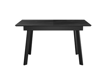 Кухонный стол раскладной DikLine SKH125 Керамика Черный мрамор/подстолье черное/опоры черные (2 уп.) в Ижевске