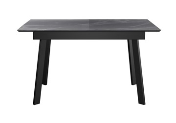 Керамический обеденный стол DikLine SKH125 Керамика Серый мрамор/подстолье черное/опоры черные (2 уп.) в Ижевске