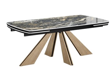 Керамический стол DikLine SKP180 Керамика Amadeus/подстолье черное/опоры дуб монтана (2 уп.) в Сарапуле