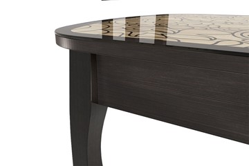 Кухонный раздвижной стол Экстра 2 цвет венге-арабика (1000х600х745) в Сарапуле - предосмотр 1