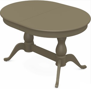 Кухонный стол раздвижной Фабрицио-2 исп. Овал 1200, Тон 40 Покраска + патина с прорисовкой (на столешнице) в Сарапуле