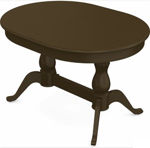 Кухонный стол раскладной Фабрицио-2 исп. Овал 1200, Тон 5 Покраска + патина с прорисовкой (на столешнице) в Сарапуле