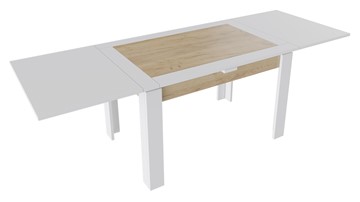 Кухонный стол раскладной Хьюстон тип 4 (Белый/Дуб Крафт золотой) в Глазове - предосмотр 1