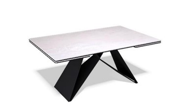 Керамический кухонный стол KB1400, черный/керамика белая в Глазове