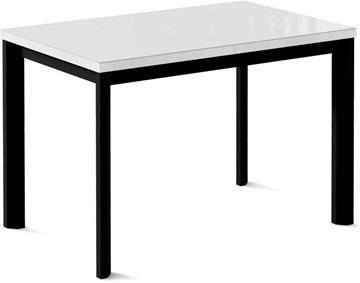 Раздвижной стол Нагано-1G (ноги черные, стекло cristal/белый цемент) в Сарапуле - предосмотр