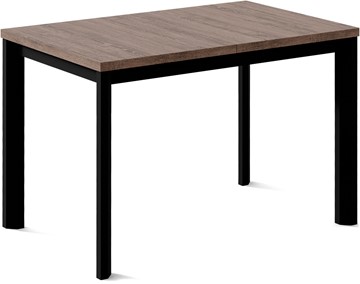Кухонный стол раскладной Нагано-1L (ноги черные, дуб табако) в Глазове