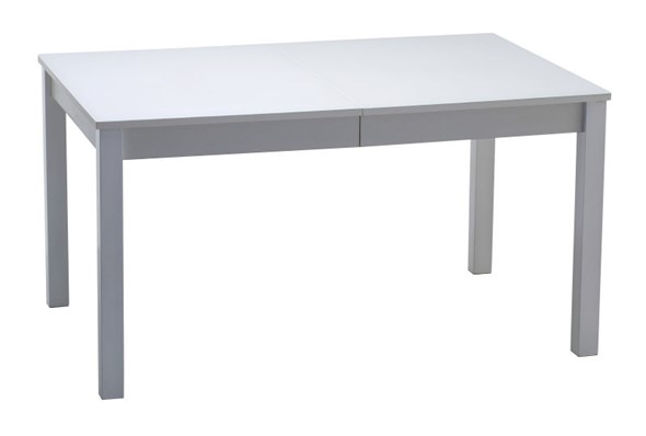 Кухонный раскладной стол Нагано-2 стекло белое opti (хром-лак) в Глазове - изображение