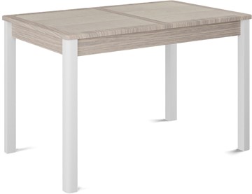 Кухонный стол раздвижной Ницца-1 ПЛ (ноги белые, плитка бежевая/лофт) в Сарапуле