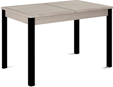 Раздвижной стол Ницца-1 ПЛ (ноги черные, плитка бежевая/лофт) в Сарапуле