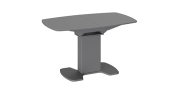Кухонный раскладной стол Портофино (СМ(ТД)-105.02.11(1)), цвет Серое/Стекло серое матовое LUX в Глазове