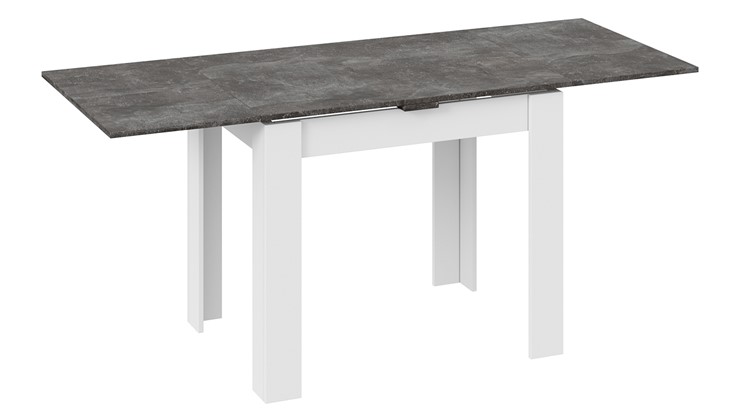 Кухонный раздвижной стол Промо тип 3 (Белый/Ателье темный) в Сарапуле - изображение 1