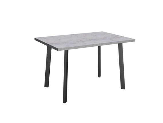 Раздвижной стол Робин, опоры прямые, цемент светлый в Глазове - изображение