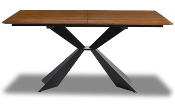 Кухонный раскладной стол T1712A: орех 160 (WK-07)/черный (PC-02) в Сарапуле