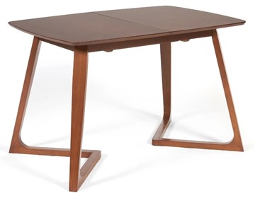 Кухонный раскладной стол VAKU (Ваку) бук/мдф 80x120+40x75, Коричневый арт.13986 в Сарапуле