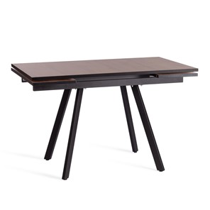 Кухонный раздвижной стол VIGO ЛДСП/HPL/металл,120x80x30х30х75 см, Дуб Вотан/чёрный арт.20622 в Глазове