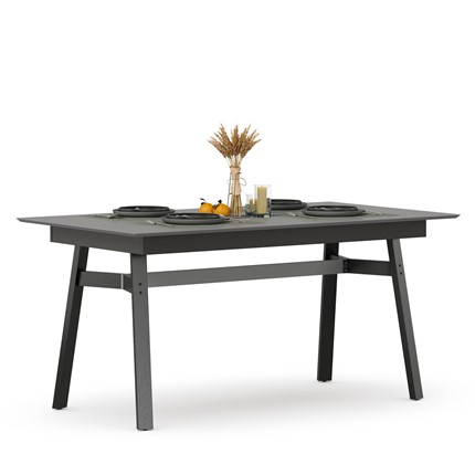 Обеденный стол 1600 Элиот ЛД 414.100.000, Оникс Серый/Чёрный в Сарапуле - изображение