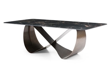 Керамический кухонный стол DT9305FCI (240) черный керамика/бронзовый в Ижевске