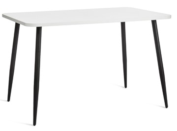 Кухонный обеденный стол PLUTO ЛДСП/металл, 120x80x77, Белый/Черный арт.19316 в Сарапуле