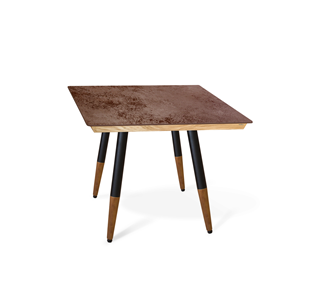 Керамический стол SHT-TU12 (4 шт.)/ТT8 60/60 (черный/темный орех/прозрачный лак/коричневая сепия) в Глазове