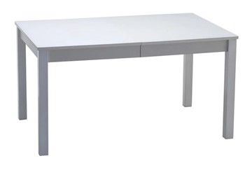 Кухонный стол раскладной Нагано-2 стекло белое opti (хром-лак) 1 в Глазове