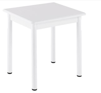 Кухонный пристенный стол НСПА-02 МДФ, белый МДФ/белое дерево/36 прямые трубки белый в Глазове