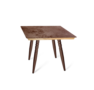 Керамический обеденный стол SHT-TU15 (4 шт.)/ТT8 60/60 (медный металлик/прозрачный лак/коричневая сепия) в Ижевске