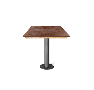 Керамический кухонный стол SHT-TU13/ТT8 60/60 (черный муар/прозрачный лак/коричневая сепия) в Глазове