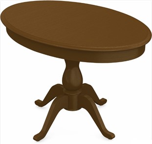 Кухонный раскладной стол Фабрицио-1 исп. Эллипс, Тон 2 Покраска + патина с прорисовкой (на столешнице) в Сарапуле