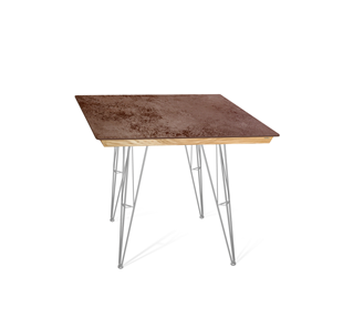 Керамический кухонный стол SHT-TU10 (4 шт.)/ТT8 60/60 (хром лак/прозрачный лак/коричневая сепия) в Ижевске