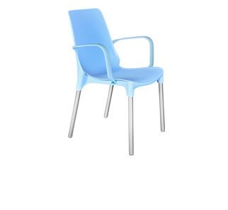Кухонный стул SHT-ST76/S424 (голубой/хром лак) в Глазове