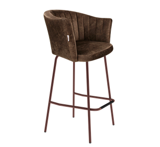 Барный стул SHT-ST42-1 / SHT-S29P (кофейный трюфель/медный металлик) в Сарапуле - предосмотр
