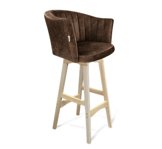 Барный стул SHT-ST42-1 / SHT-S65 (кофейный трюфель/прозрачный лак) в Глазове