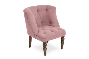 Мягкое кресло Бриджит розовый ножки коричневые в Глазове