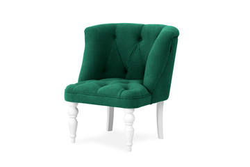 Кресло на ножках Бриджит зеленый ножки белые в Глазове