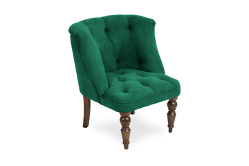 Кресло Бриджит зеленый ножки коричневые в Глазове