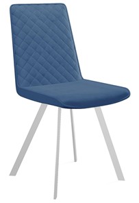 Обеденный стул 202, микровелюр B8 blue, ножки белые в Сарапуле