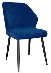 Мягкий стул 222, микровелюр Z20 синий, ножки черные в Сарапуле