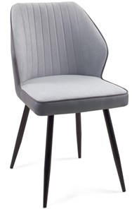 Мягкий стул 222 v08 серый, ножки черные в Сарапуле